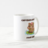 Custom Cute Kawaii Capybara Mode Coffee Mug Kaffeetasse (VorderseiteRechts)