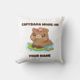 Custom Cute Kawaii Capybara Mode Kissen