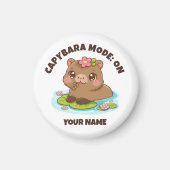 Custom Cute Kawaii Capybara Mode Magnet (Vorne)