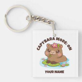 Custom Cute Kawaii Capybara Mode Schlüsselanhänger