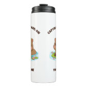 Custom Cute Kawaii Capybara Mode Thermal Tumbler Thermosbecher (Vorderseite)