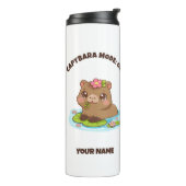 Custom Cute Kawaii Capybara Mode Thermal Tumbler Thermosbecher (Nach links gedreht)