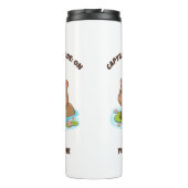 Custom Cute Kawaii Capybara Mode Thermal Tumbler Thermosbecher (Rückseite)