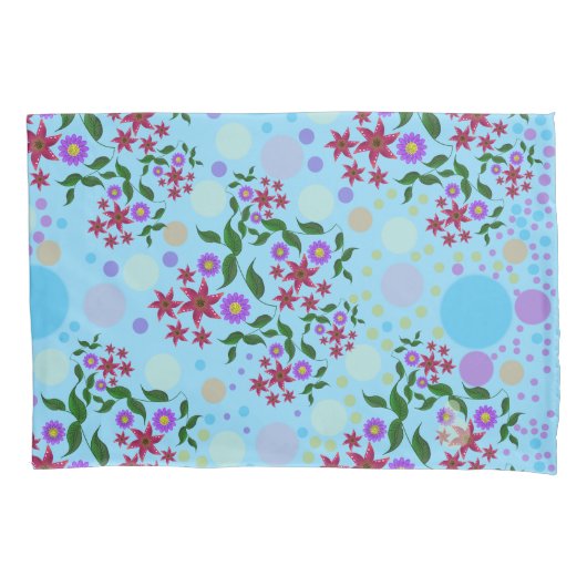 Custom Cute Kidcore Confetti Floral & Vine Pattern Kissenbezug (Vorderseite)