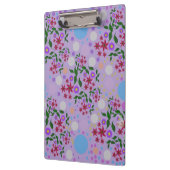 Custom Cute Kidcore Confetti Floral & Vine Pattern Klemmbrett (Links)