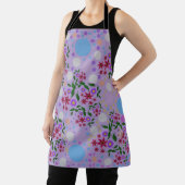Custom Cute Kidcore Confetti Floral & Vine Pattern Schürze (InSitu)