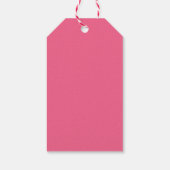 Custom Cute Pink Cowboy Boot Howdy Valentine's  Geschenkanhänger (Rückseite)