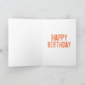 Custom Cute Tiger Birthday Karte (Innenseite)