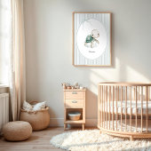 Custom Cute Turtle – Baby Shower Newborn Name Gift Poster