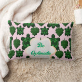 Custom Cute Turtle Leaves Seamless Pattern,  Lendenkissen (Decke)