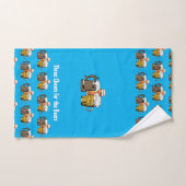 Custom Cyan Blue Bers Badhandtuch Set (Handtuch)