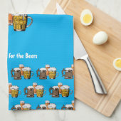 Custom Cyan Blue Bers Geschirrtuch (Viertel Falte)