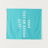 Custom Cyan-Blue Tapestry - Personalisiert für Sie Wandteppich (Vorderseite (Horizontal))