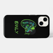 CUSTOM Cyber Steampunk Cat - Cat Lover iPhone Hülle (Rückseite (Horizontal))