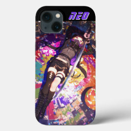 Custom Cyberpunk Anime Girl Ninja Kunoichi Case-Mate iPhone Hülle