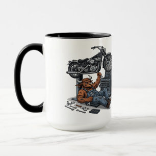 Custom Cycle Shop Bull Mechanic Professionelle Kun Tasse