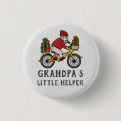 Custom Cyclist Christmas Matching Family Button (Vorderseite)