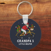 Custom Cyclist Christmas Matching Family Schlüsselanhänger (Vorderseite)