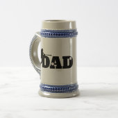 Custom Dad Baseball  Bierglas (Vorderseite Links)