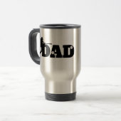 Custom Dad Baseball  Reisebecher (Vorderseite Links)