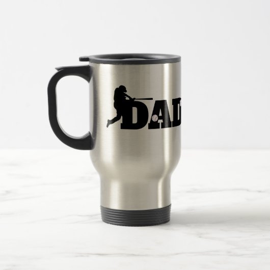 Custom Dad Baseball  Reisebecher (Links)
