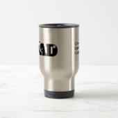 Custom Dad Baseball  Reisebecher (Mittel)