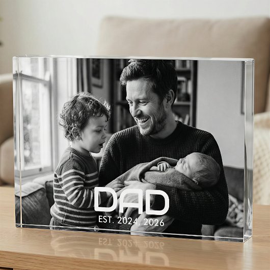 Custom Dad Established Modern Bold Fotoblock