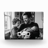 Custom Dad Established Modern Bold Fotoblock (Vorderseite)