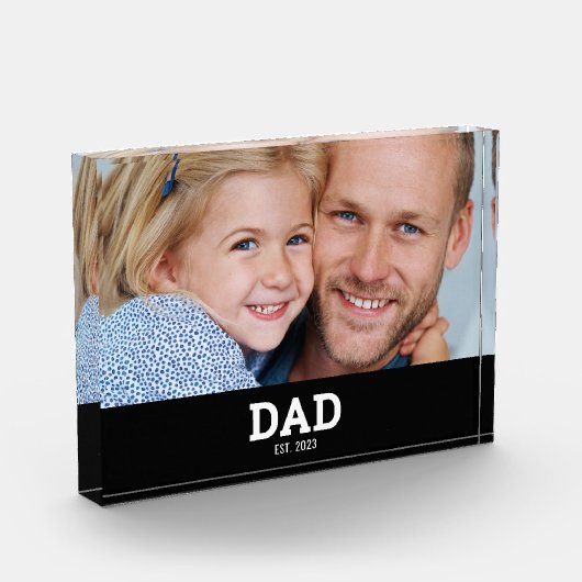 Custom Dad Established Modern Fotoblock (Links)