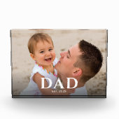 Custom Dad Established Modern Photo Fotoblock (Vorderseite)