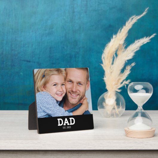 Custom Dad Established Modern Photo Fotoplatte (InSitu)