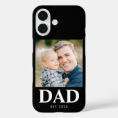 Custom Dad Established Photo Fathers Day Case-Mate iPhone Hülle (Rückseite)