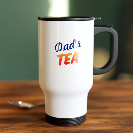 Custom Dad Name Tea No Sugar Stylish Reisebecher