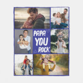 Custom Dad Photo Gift from Kids for Father’s Day Fleecedecke (Vorderseite)