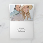 Custom DADA DADDY VATER BRUH FOTO VATHERTAY Karte (Innenseite)