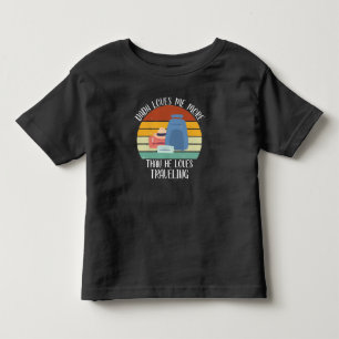 CUSTOM Dada Lieben mich mehr als die Lieben reisen Kleinkind T-shirt