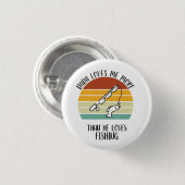 CUSTOM Dada Lieben mir mehr als die Lieben Fischen Button (Vorne & Hinten)