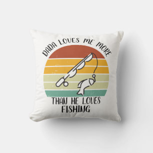 CUSTOM Dada Lieben mir mehr als die Lieben Fischen Kissen