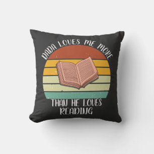 CUSTOM Dada Lieben mir mehr als die Lieben lesen Kissen