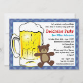 Custom Dadchelor Party Einladungen - Diaper Keg (Vorderseite)