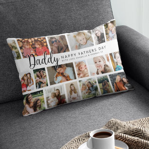 Custom Daddy 18 Foto Collage Lendenkissen