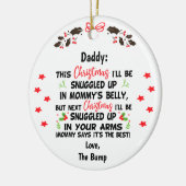 Custom Daddy An Weihnachten werde ich geknickt Keramik Ornament (Links)