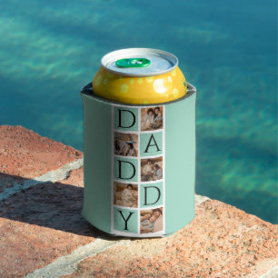 Custom Daddy Foto Collage Cooler - Modernes 5-Foto Dosenkühler