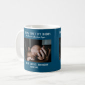 Custom Daddy Foto First Vatertag Kaffee Tasse (Vorderseite Links)