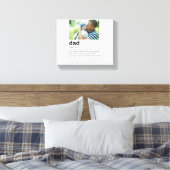 Custom Daddy Foto Gift, Vater Definition Leinwanddruck (Insitu (Schlafzimmer))