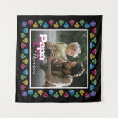 Custom Daddy & Kid Foto Keepake - Personalisiert Wandteppich (Vorderseite (Horizontal))