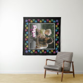 Custom Daddy & Kid Foto Keepake - Personalisiert Wandteppich (Beispiel (Horizontal))