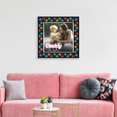 Custom Daddy & Me Foto Keepake - Personalisiert Leinwanddruck (Insitu (Wohnzimmer))