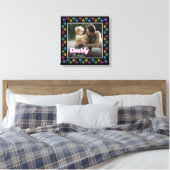 Custom Daddy & Me Foto Keepake - Personalisiert Leinwanddruck (Insitu (Schlafzimmer))