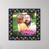 Custom Daddy & Me Foto Keepake - Personalisiert Leinwanddruck (Vorderseite)
